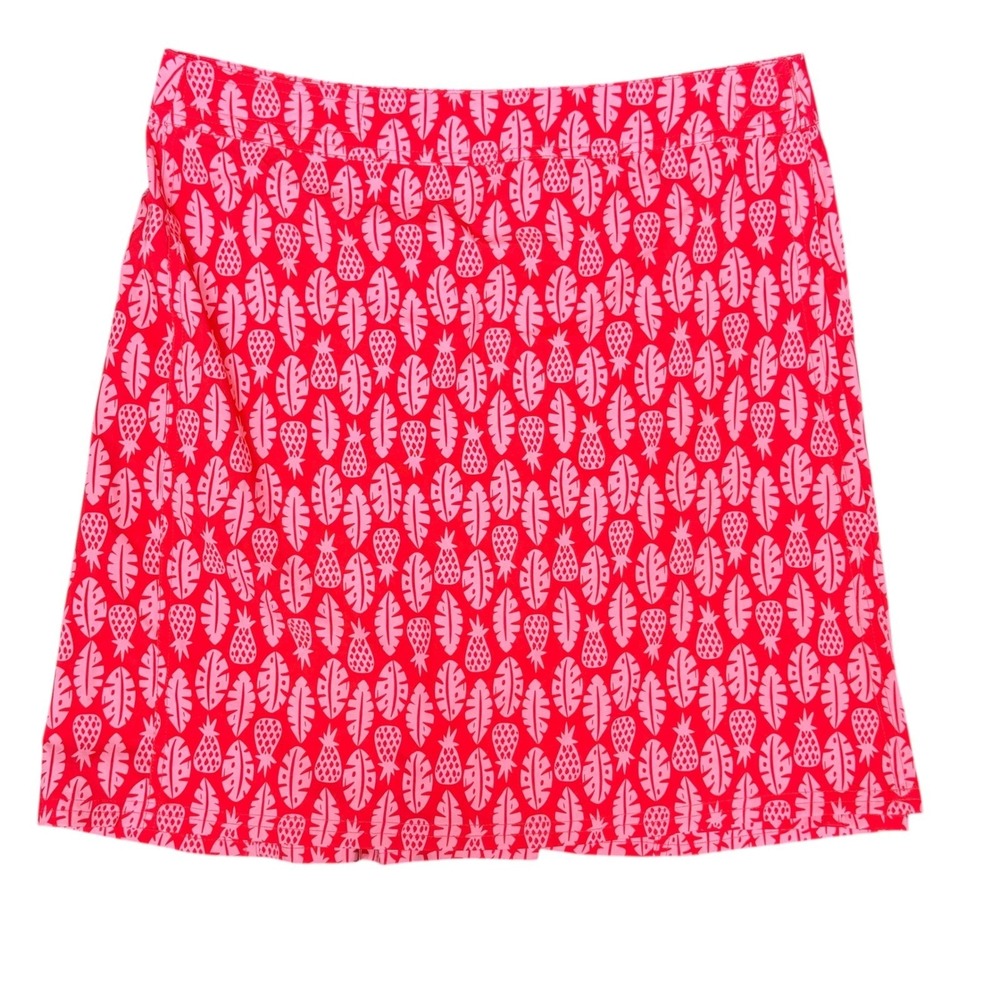 RipSkirt Hawaii Skirt Womens Medium Red Pink‎ Pineapple Wrap Beach Summer Casual